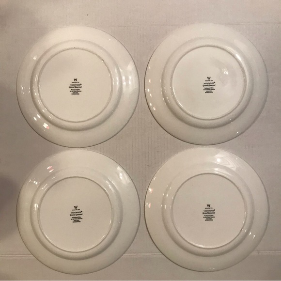 Set Of 4 Wedgwood “Grand Gourmet” Bone China Plates England 9 3/4” - Picture 6 of 10